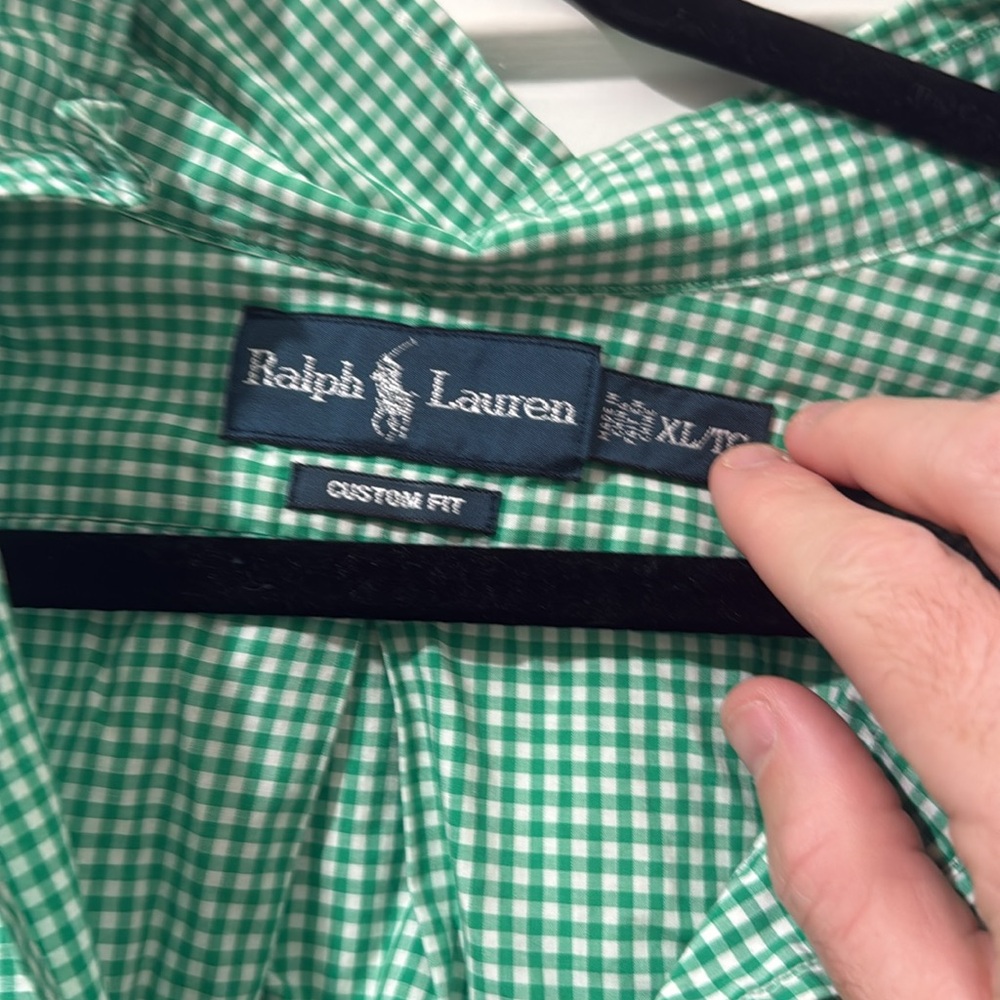 Green XL Ralph Lauren button down - Picture 4 of 4